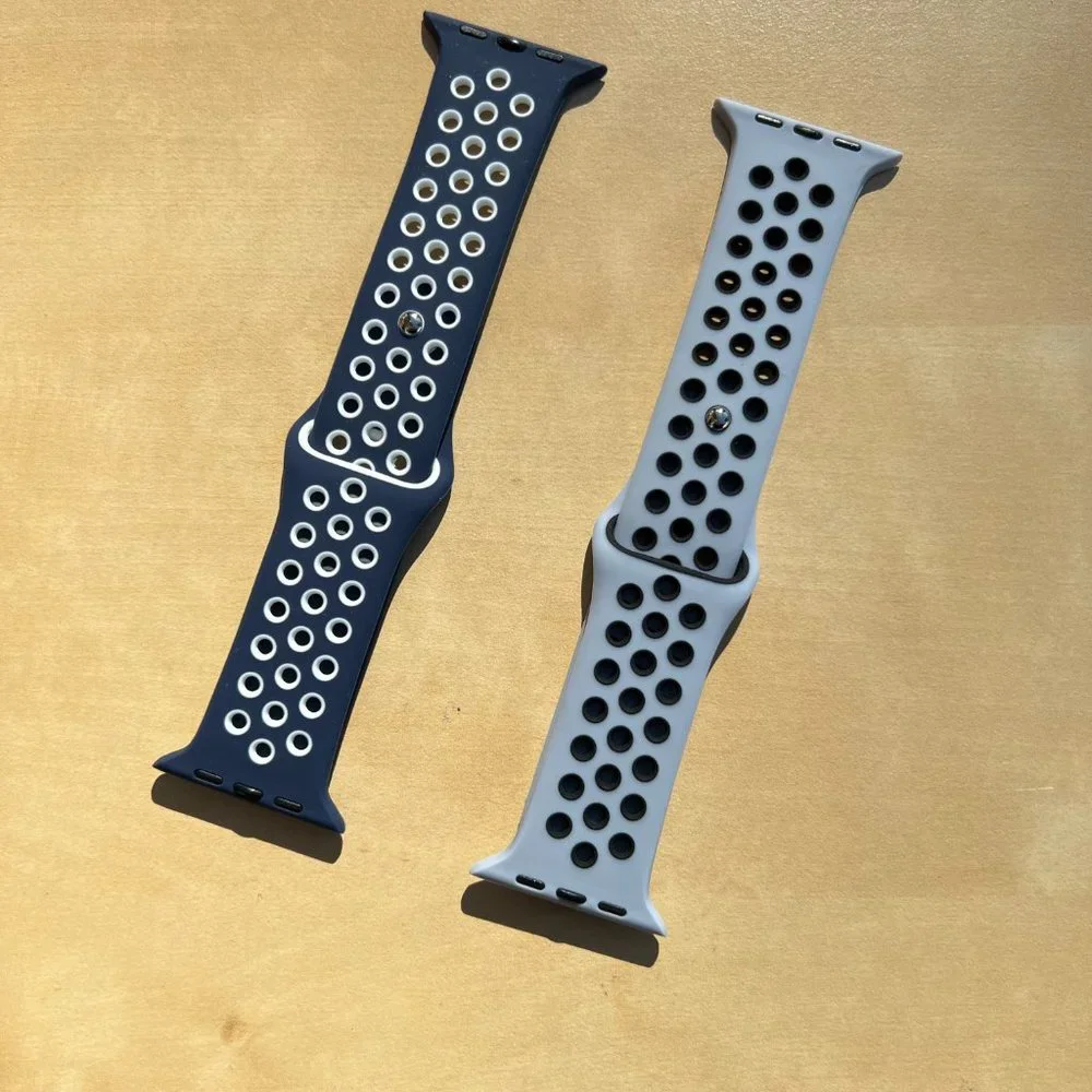 2x Silicone Sport Straps for Apple Watch Ultra & 42mm/44mm/45mm iWatch
